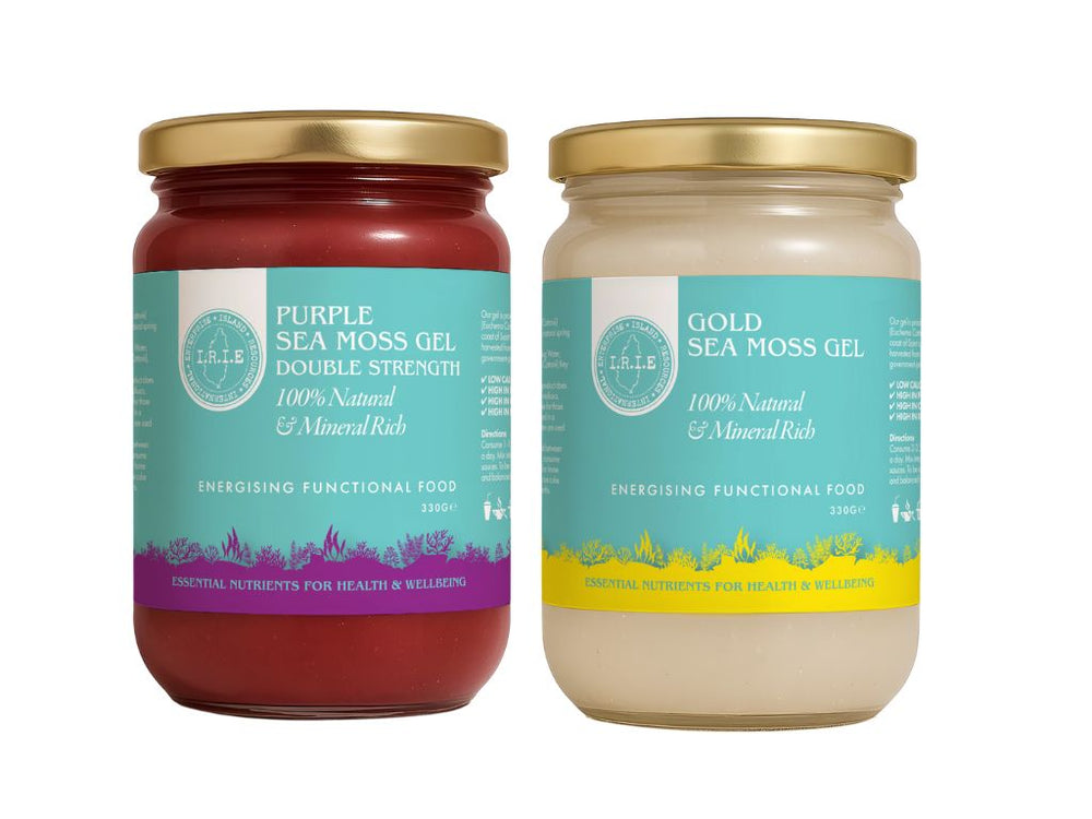 Saint Lucia Sea Moss Gel UK | Medium Organic Moss for Energy, Immunity & Detox | Irie Sea Moss